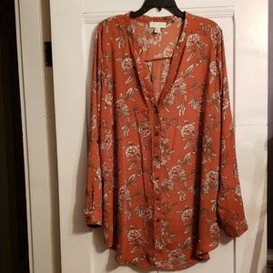 Forever 21 Plus Floral Blouse